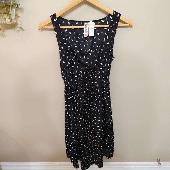 ⭐️Mimi Chica Black and White High Low Dress Diamond Pattern Geometric Women’s XS - Picture 6 of 6